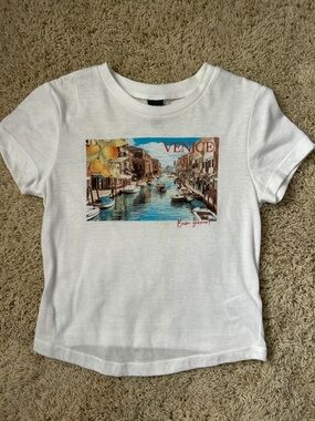 White Venice Graphic Tee Size XXS